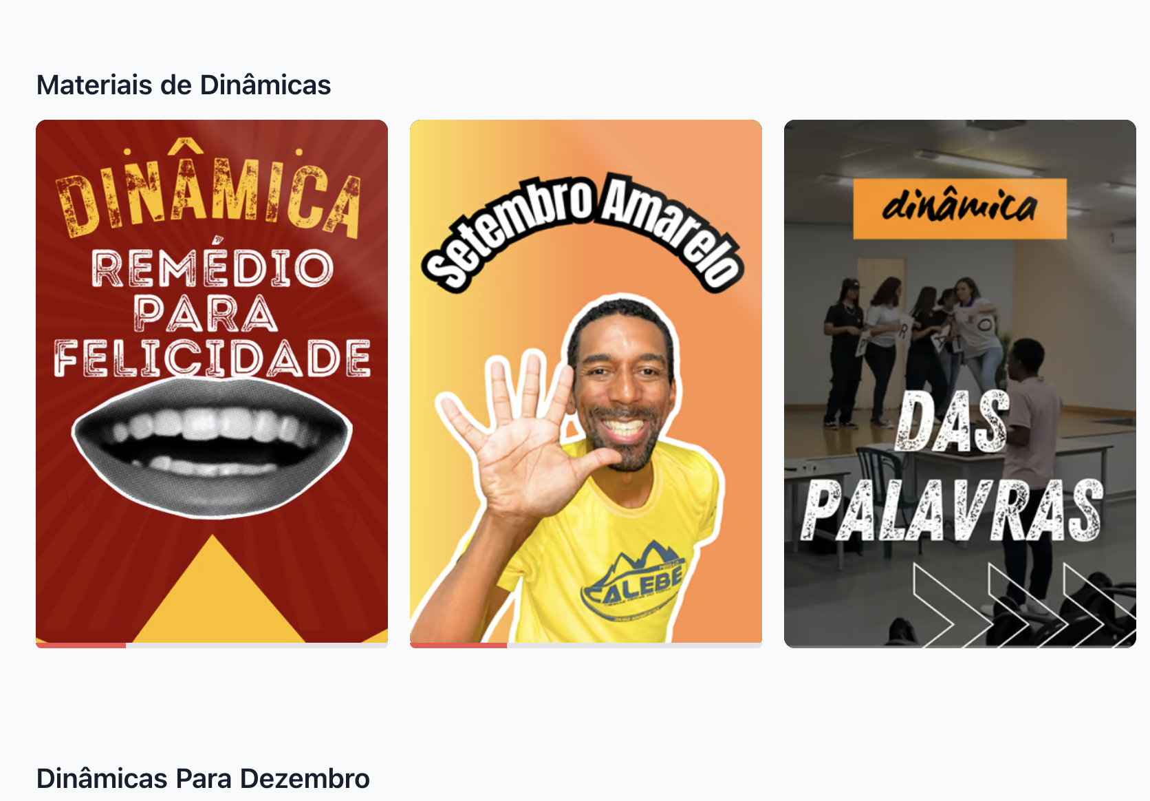 DinâmicaFlix por dentro, tela inicial da plataforma