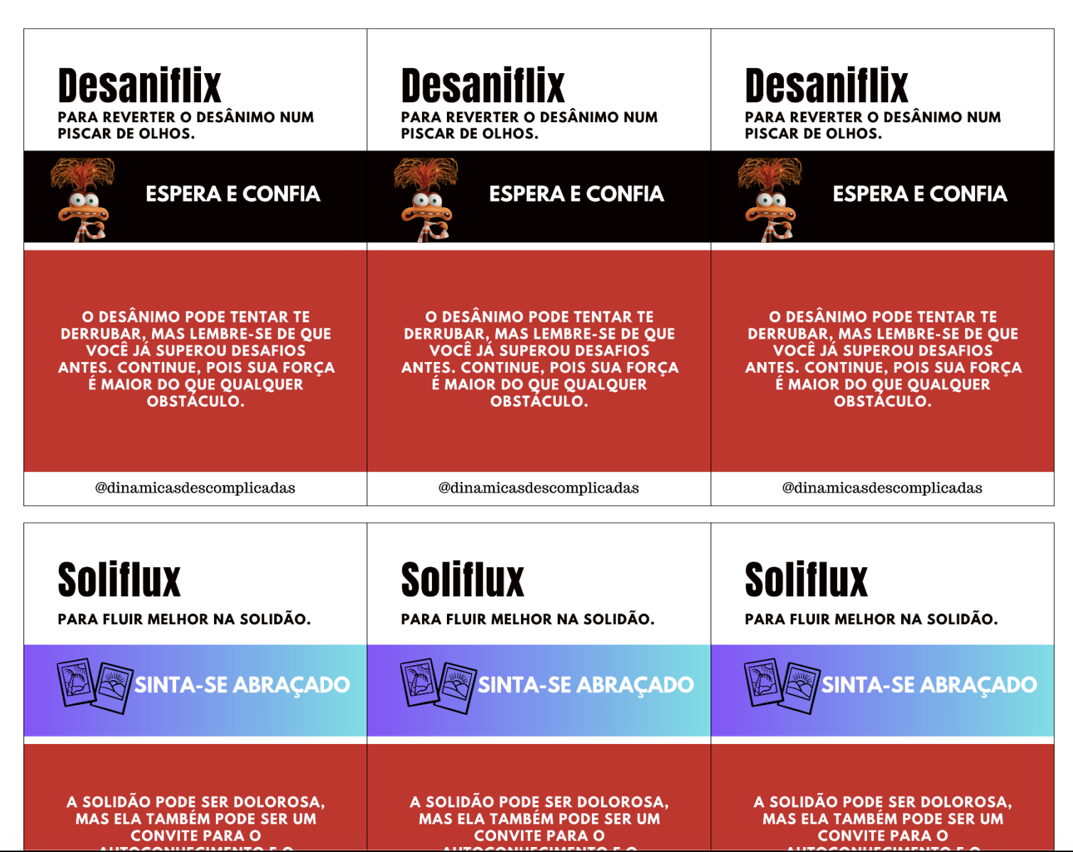 DinâmicaFlix por dentro, dinâmicas organizadas